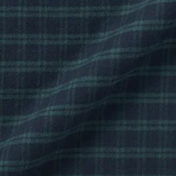 Women's Flannel Stand Collar Long Sleeve Patterned Blouse