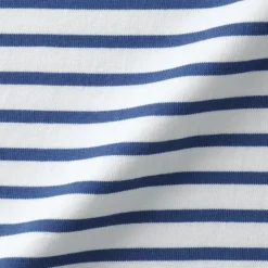 Women's Heavy Weight Boat Neck Long Sleeve Striped T-Shirt