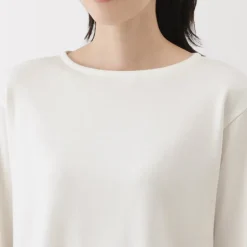 Women's Heavy Weight Boat Neck Long Sleeve T-Shirt