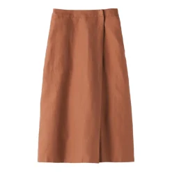 Women's Hemp Blend Twill Wraparound Wide Dress Trousers