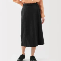 Women's Hemp Blend Twill Wraparound Wide Dress Trousers