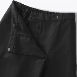 Women's Hemp Blend Twill Wraparound Wide Dress Trousers