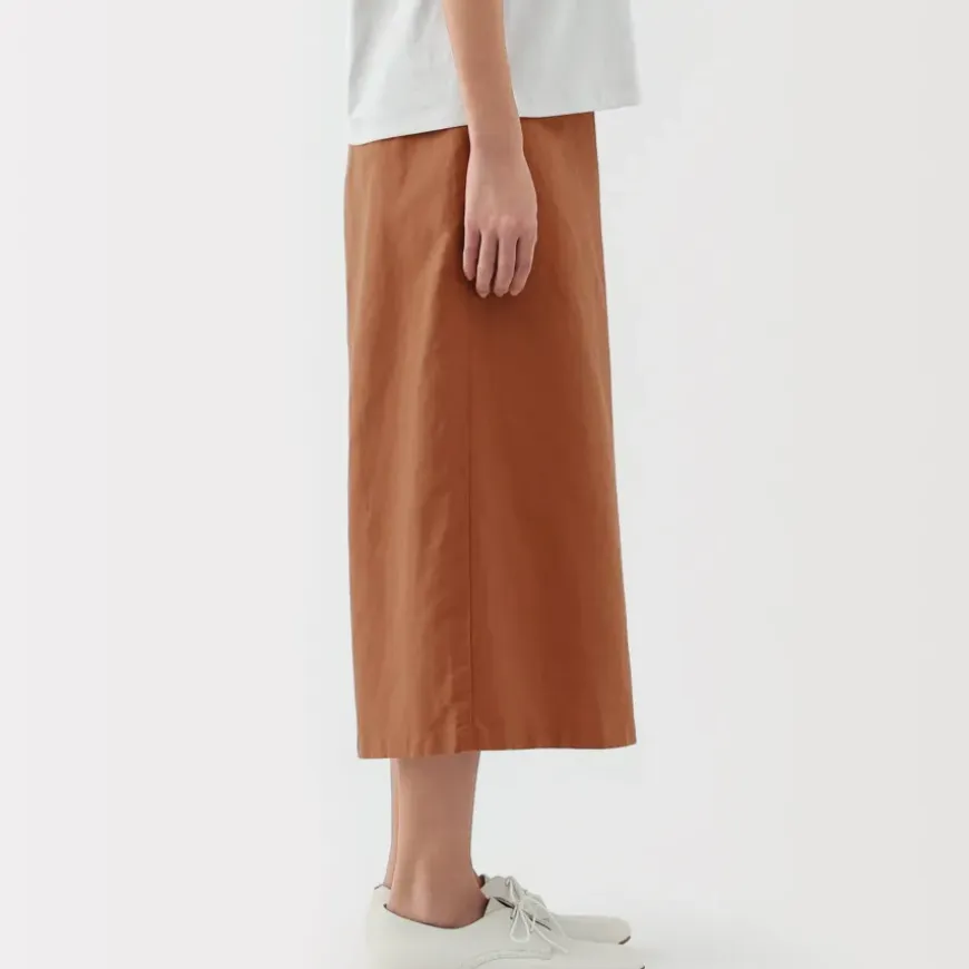 Women's Hemp Blend Twill Wraparound Wide Dress Trousers