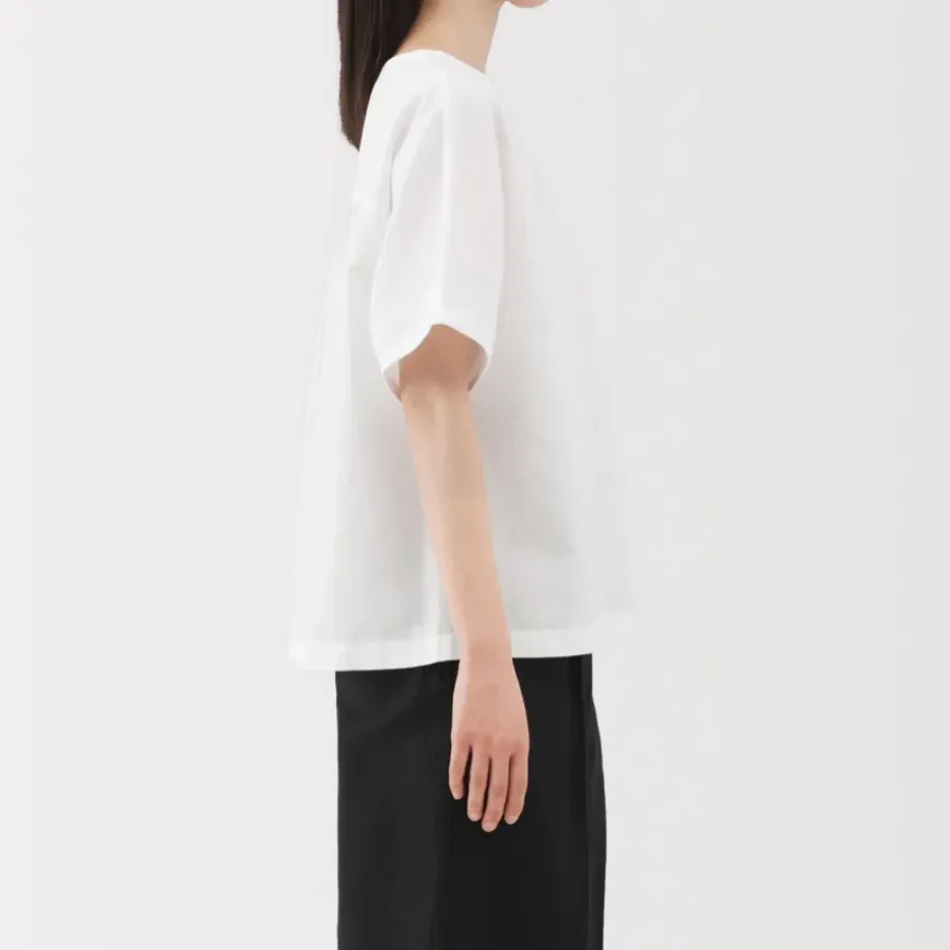 Women's Hemp Cotton Short Sleeve Blouse