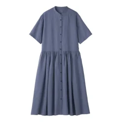 Women's Hemp Cotton Short Sleeve Dress