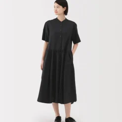 Women's Hemp Cotton Short Sleeve Dress