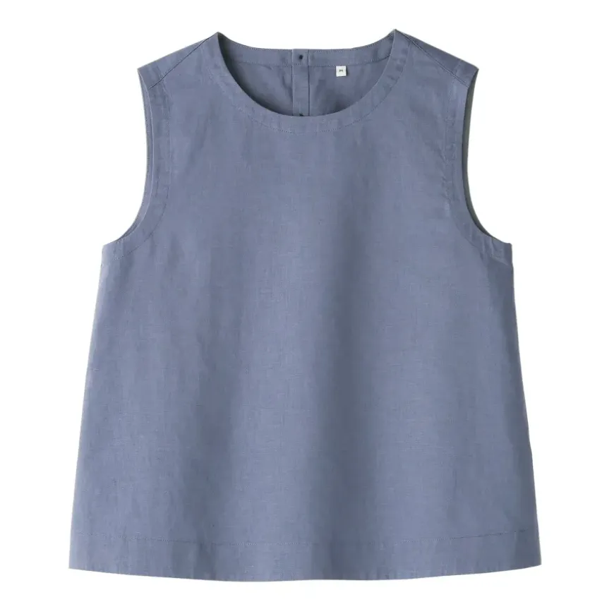 Women's Hemp Cotton Sleeveless Blouse