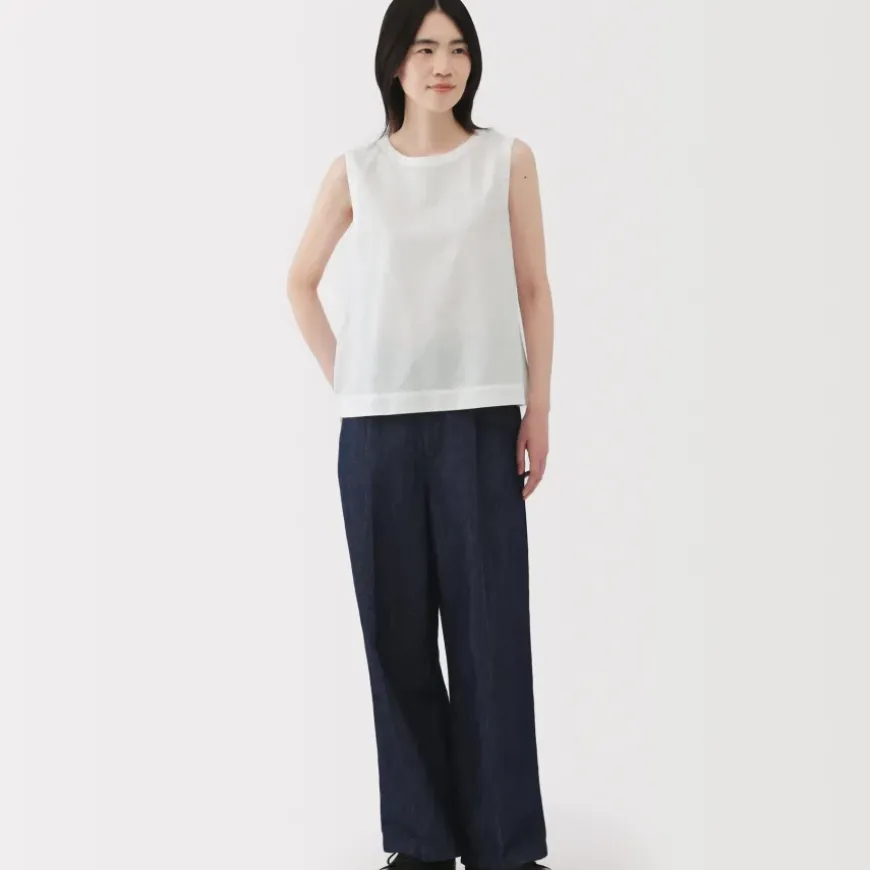Women's Hemp Cotton Sleeveless Blouse