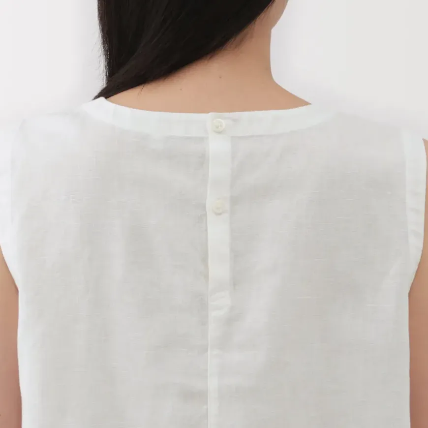 Women's Hemp Cotton Sleeveless Blouse