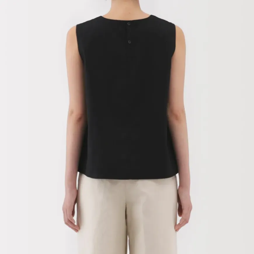 Women's Hemp Cotton Sleeveless Blouse
