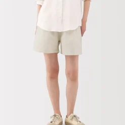 Women's Hemp Cotton Striped Easy Shorts