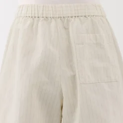 Women's Hemp Cotton Striped Easy Shorts
