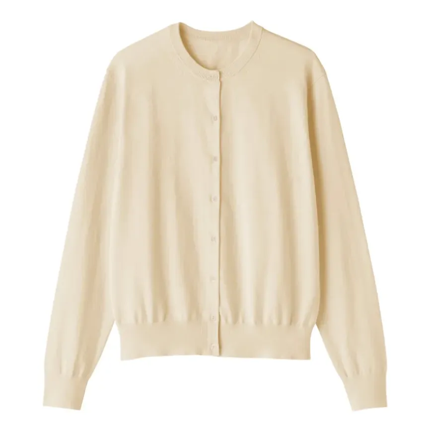 Women's High Twisted Crew Neck Cardigan