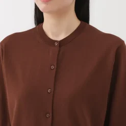 Women's High Twisted Crew Neck Cardigan