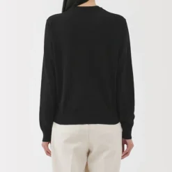 Women's High Twisted Crew Neck Cardigan