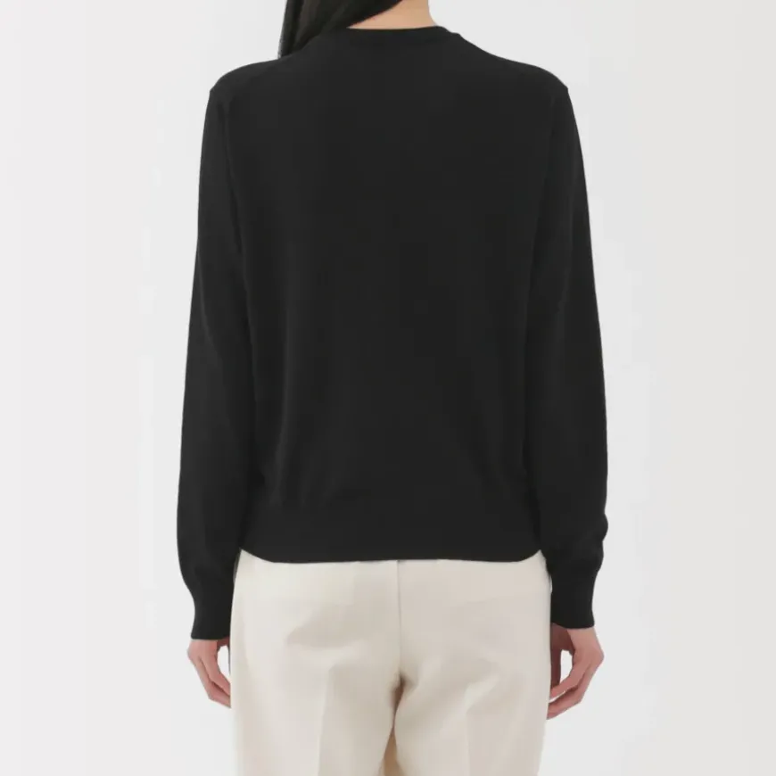 Women's High Twisted Crew Neck Cardigan
