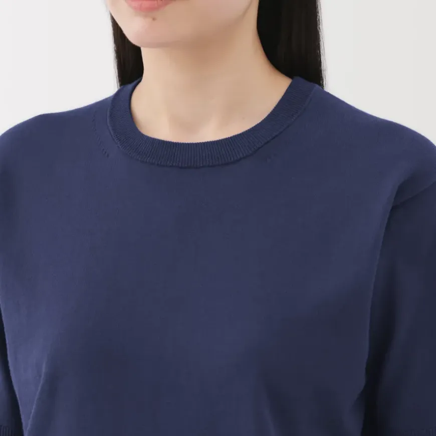 Women's High Twisted Half Sleeve Sweater