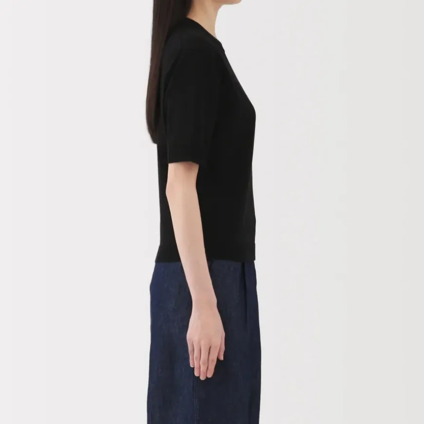 Women's High Twisted Half Sleeve Sweater