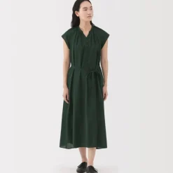 Women's High Twisted Veil French Sleeve Dress