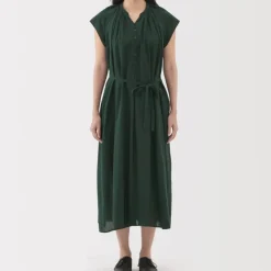 Women's High Twisted Veil French Sleeve Dress