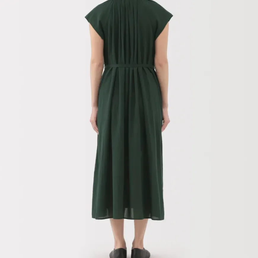 Women's High Twisted Veil French Sleeve Dress