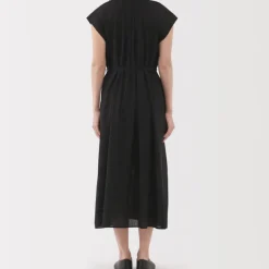 Women's High Twisted Veil French Sleeve Dress