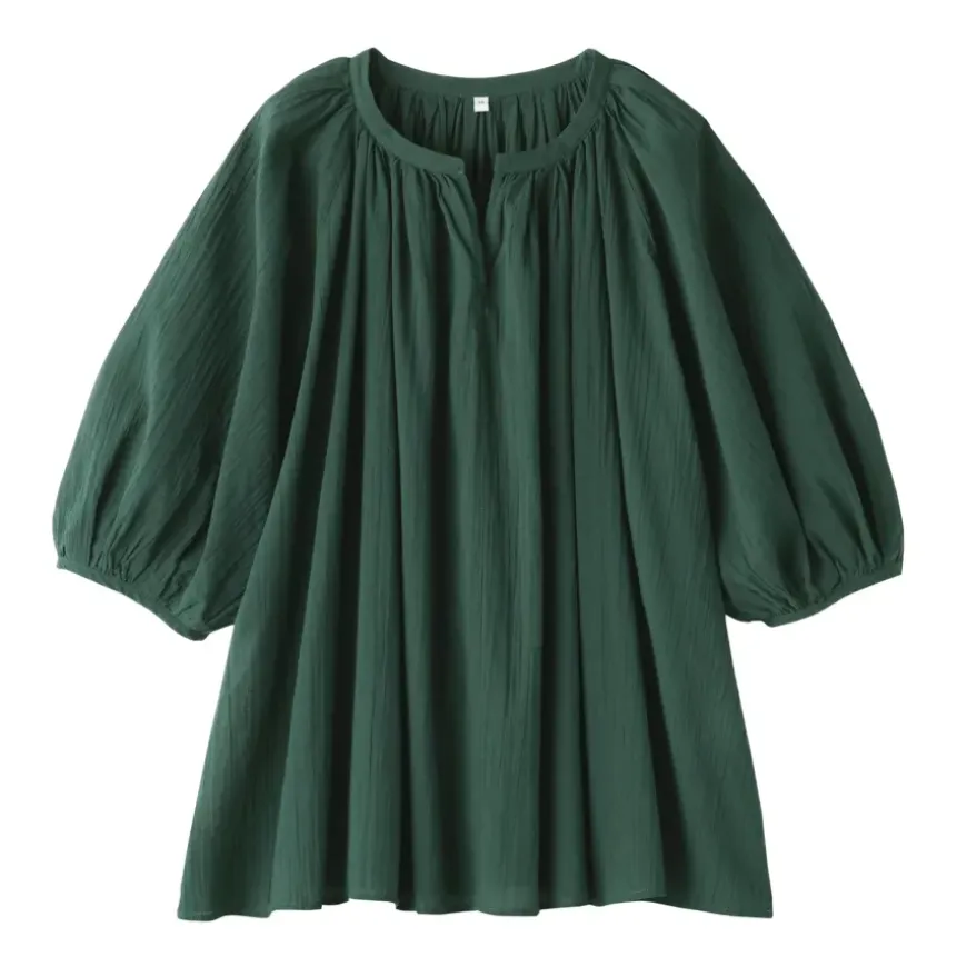 Women's High Twisted Veil Short Sleeve Blouse