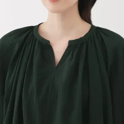 Women's High Twisted Veil Short Sleeve Blouse