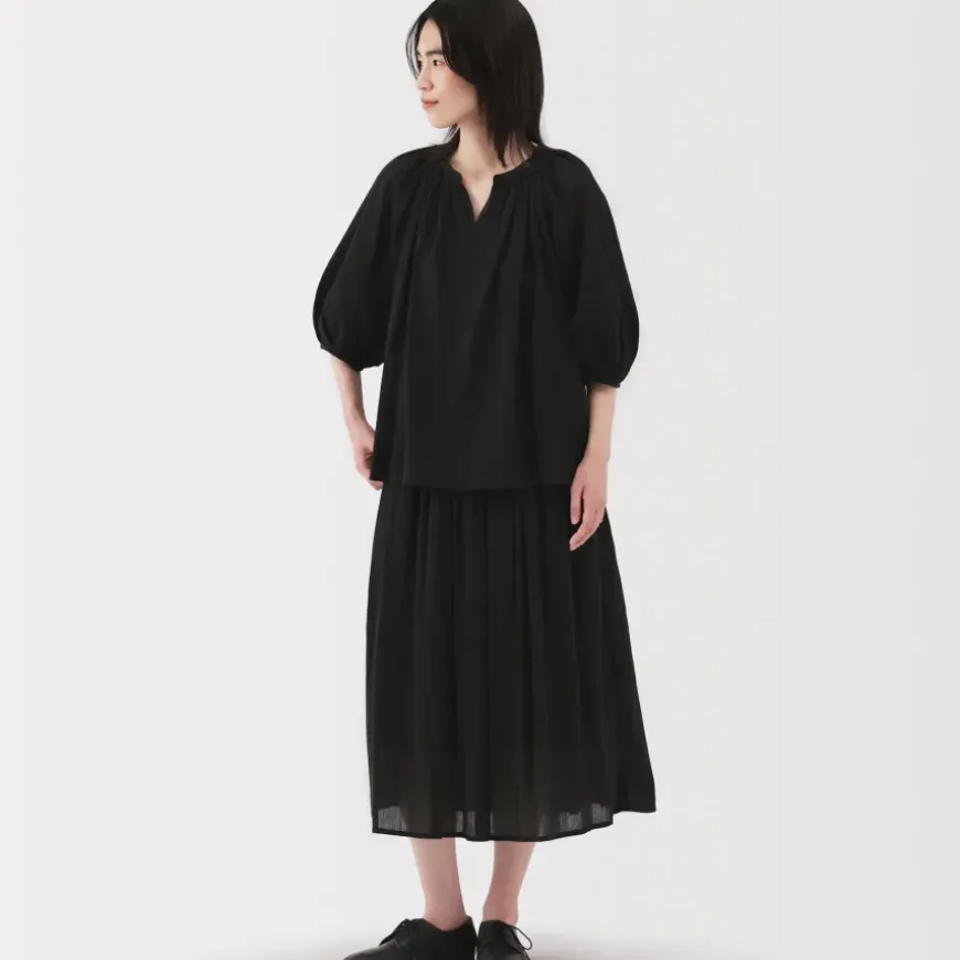 Women's High Twisted Veil Short Sleeve Blouse