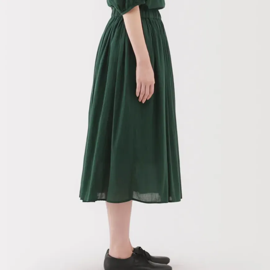 Women's High Twisted Veil Gathered Skirt