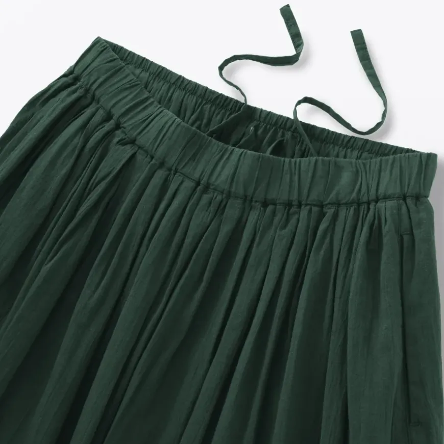Women's High Twisted Veil Gathered Skirt