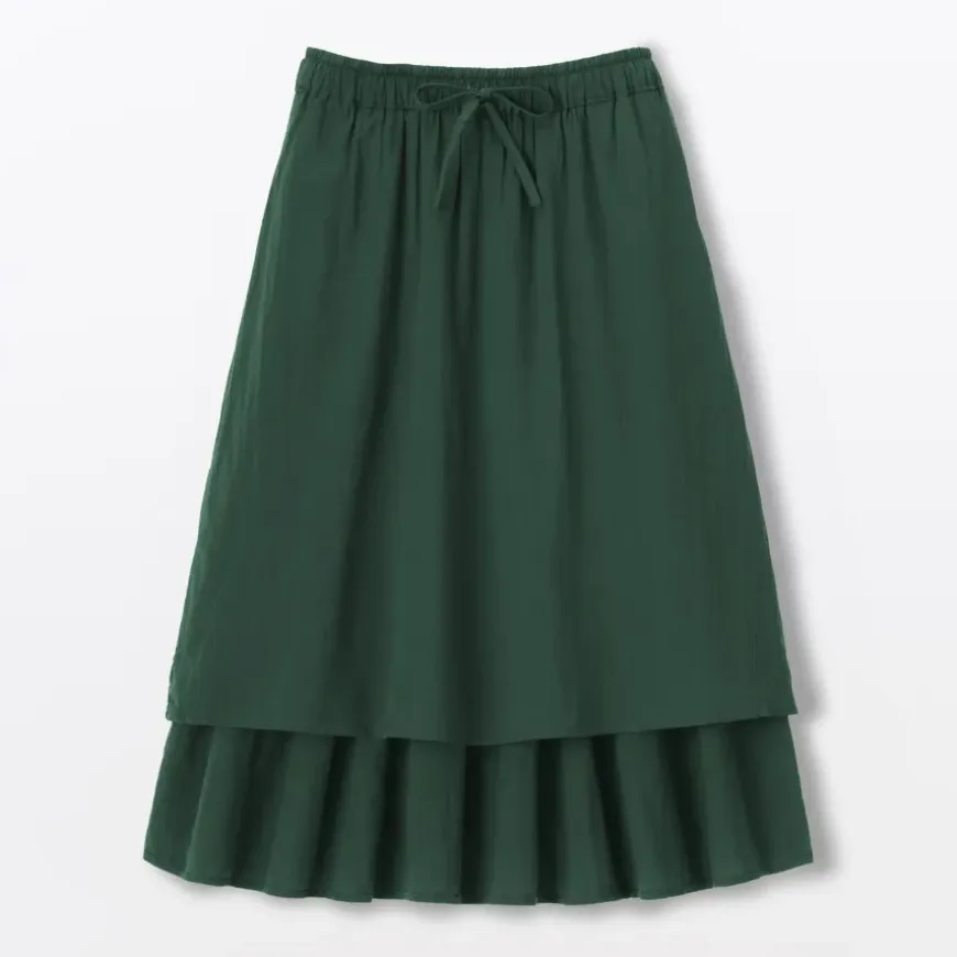 Women's High Twisted Veil Gathered Skirt