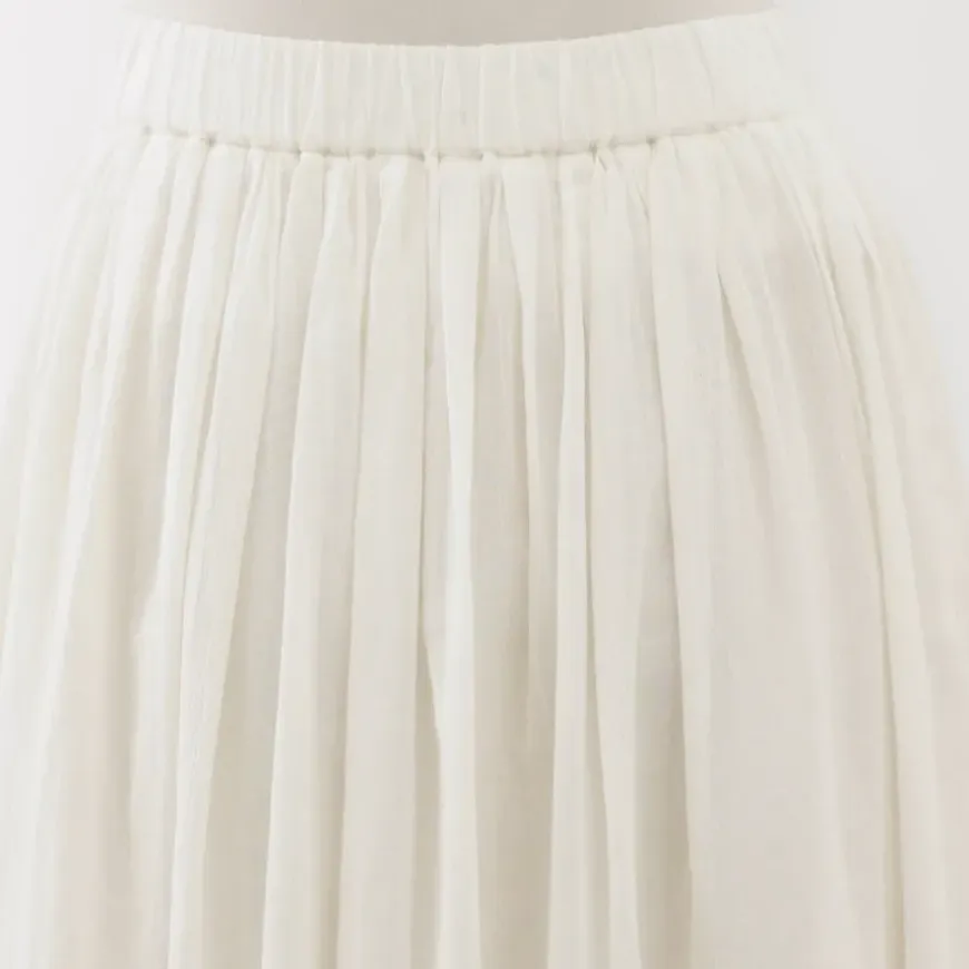 Women's High Twisted Veil Gathered Skirt