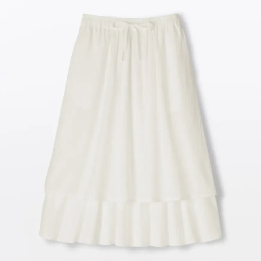 Women's High Twisted Veil Gathered Skirt
