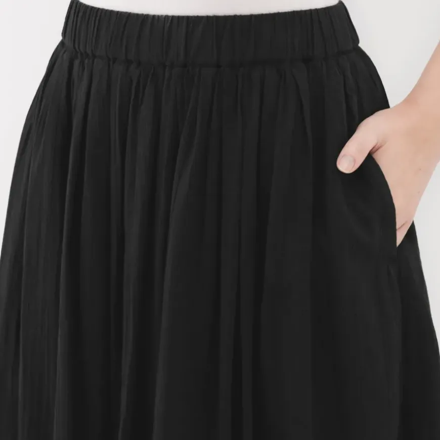 Women's High Twisted Veil Gathered Skirt