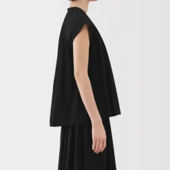 Women's High Twisted Veil French Sleeve Blouse