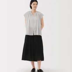 Women's High Twisted Veil French Sleeve Blouse