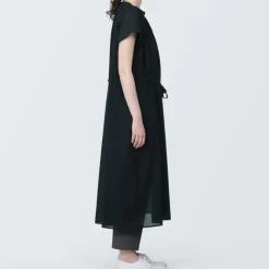 Women's High-Twist Veil French Sleeve Dress