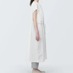 Women's High-Twist Veil French Sleeve Dress
