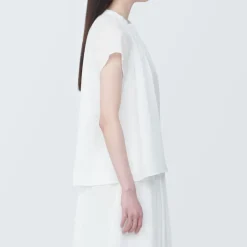 Women's High-Twist Veil French Sleeve Blouse