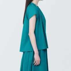 Women's High-Twist Veil French Sleeve Blouse