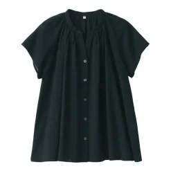 Women's High-Twist Veil French Sleeve Blouse