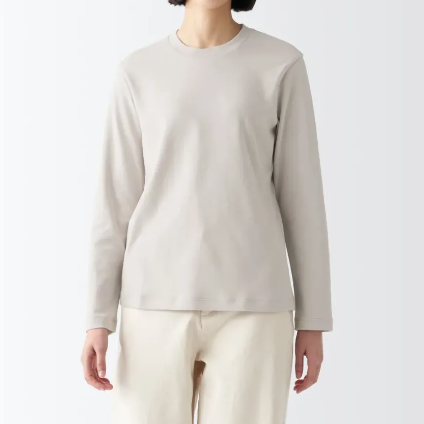 Women's Interlock Crew Neck Long Sleeve T-Shirt