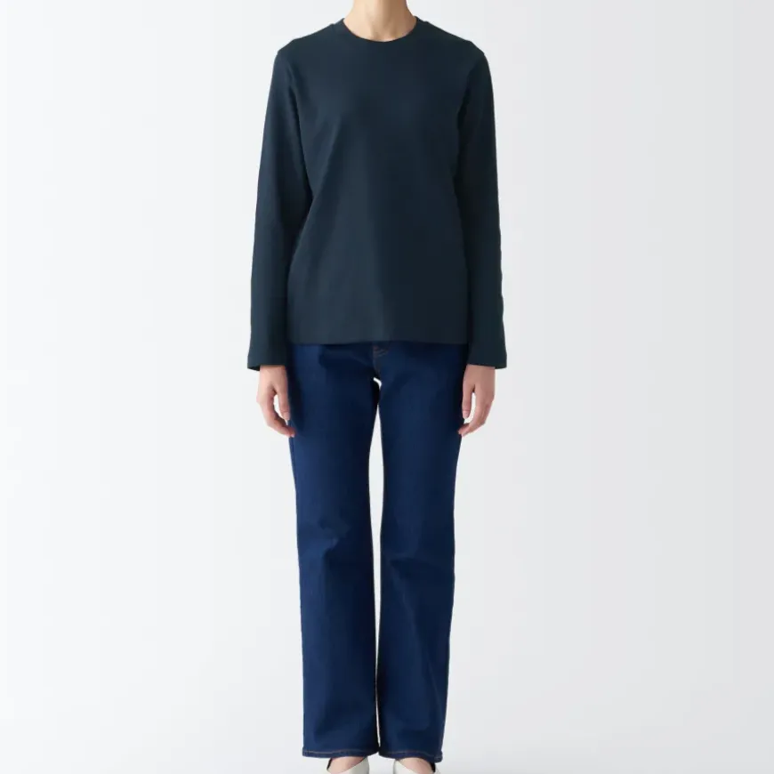 Women's Interlock Crew Neck Long Sleeve T-Shirt