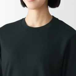 Women's Interlock Knit Crew Neck Long Sleeve T-Shirt