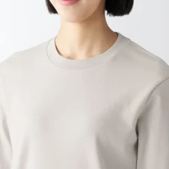 Women's Interlock Knit Crew Neck Long Sleeve T-Shirt