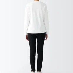 Women's Interlock Knit Crew Neck Long Sleeve T-Shirt