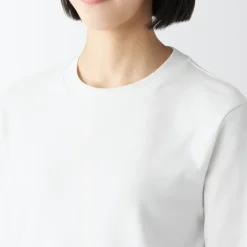 Women's Interlock Knit Crew Neck Long Sleeve T-Shirt