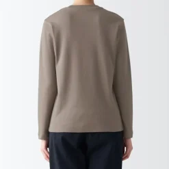 Women's Interlock Knit Crew Neck Long Sleeve T-Shirt