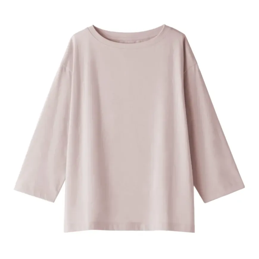 Women's Jersey Boat Neck 3/4 Sleeve T-Shirt